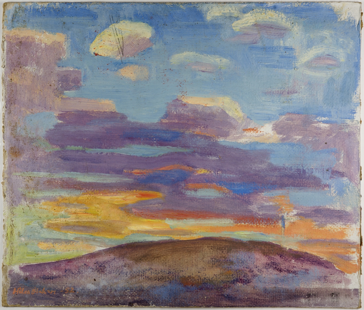 Skystudie [Olje på plate]