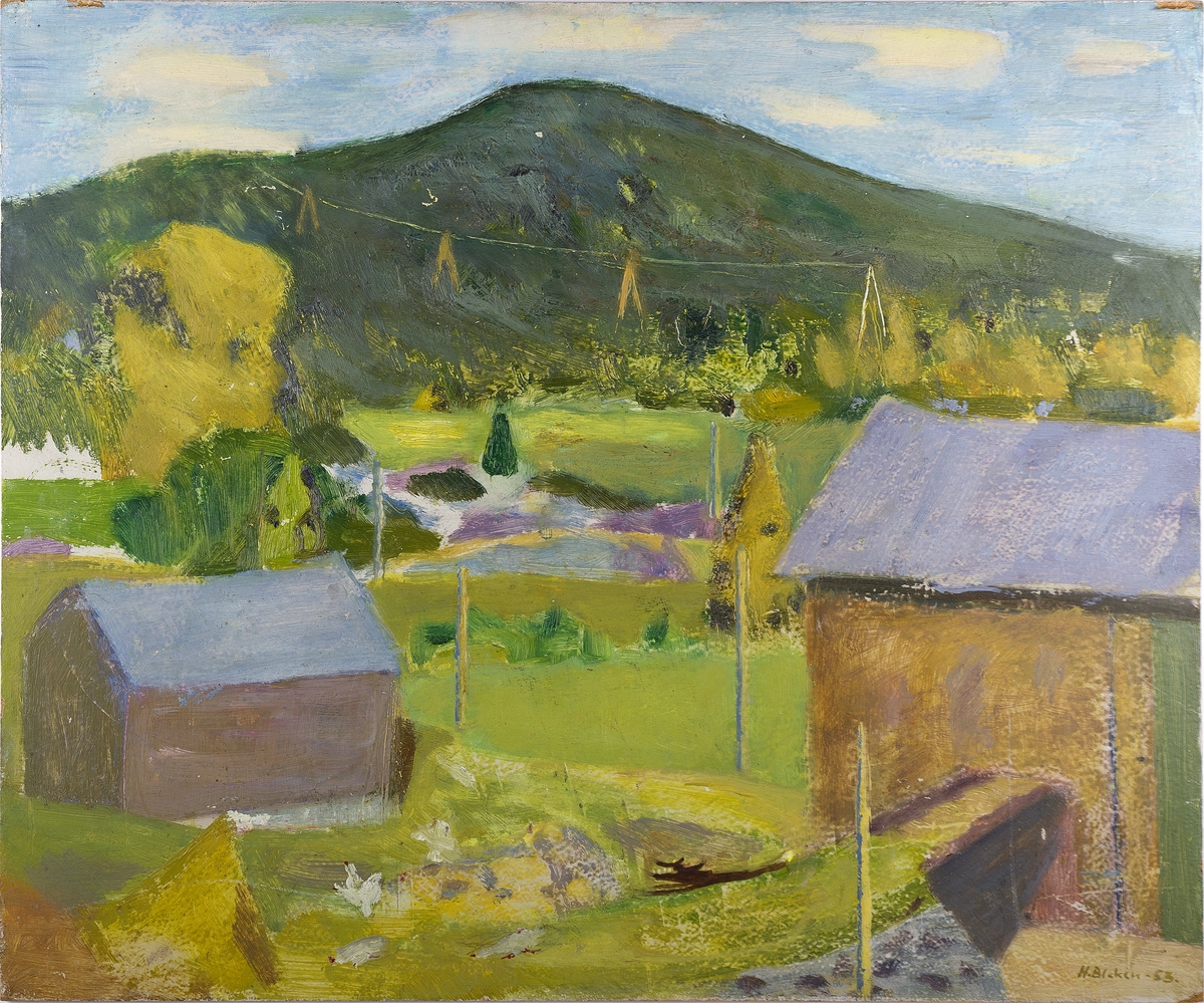 Revejakt [Olje på plate]