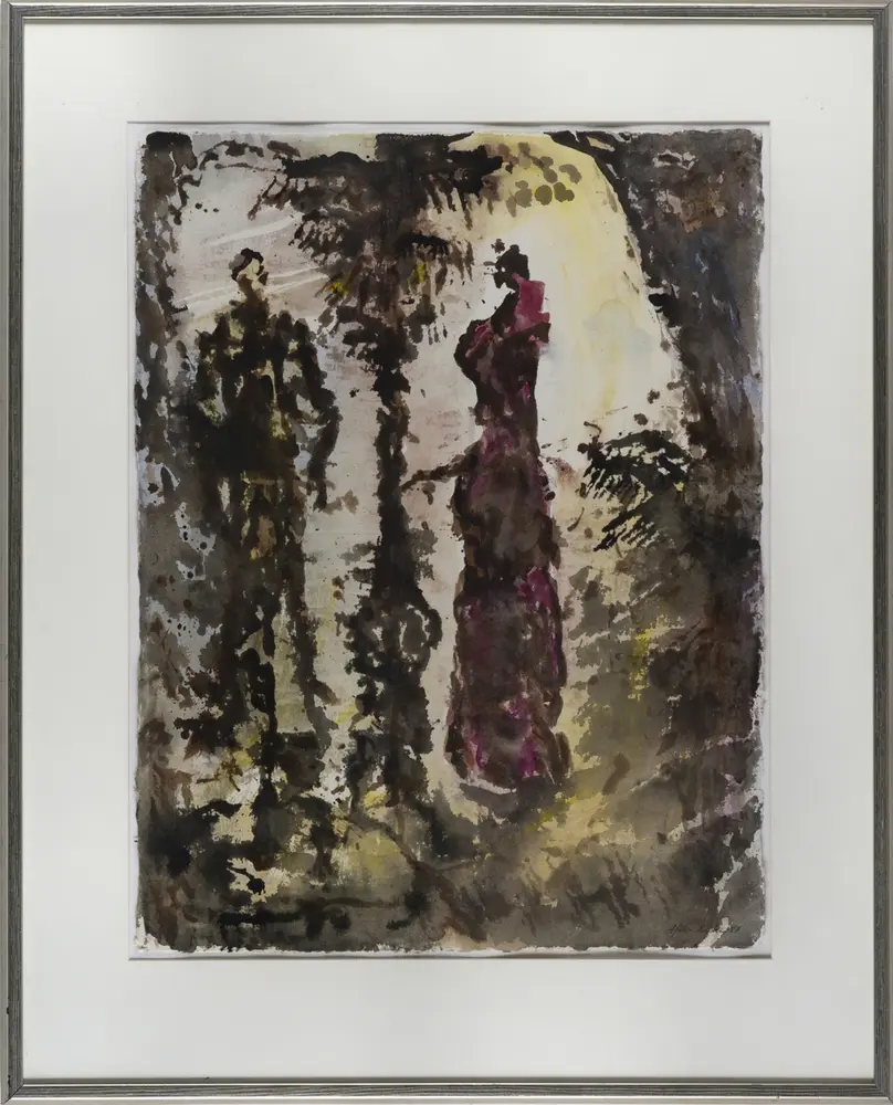 Fra Hedda Gabler [Akvarell]