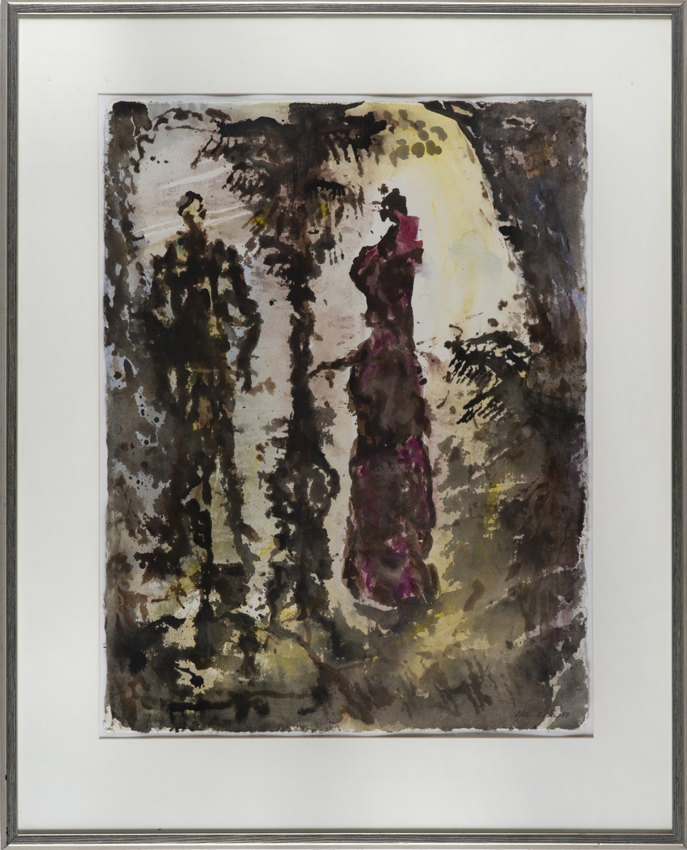 Fra Hedda Gabler [Akvarell]