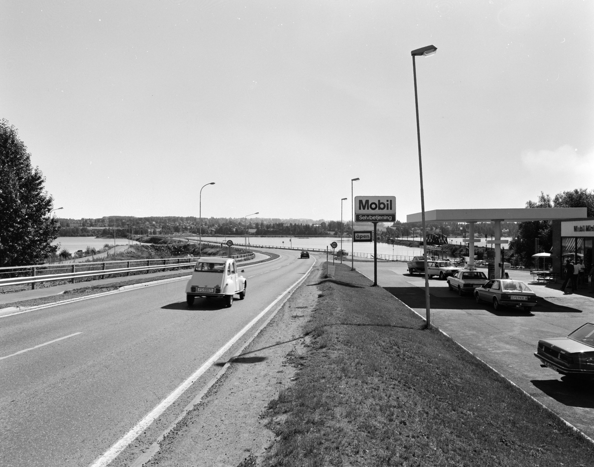Stangevegen, Stangebrua, Mobil bensinstasjon, Hamar.