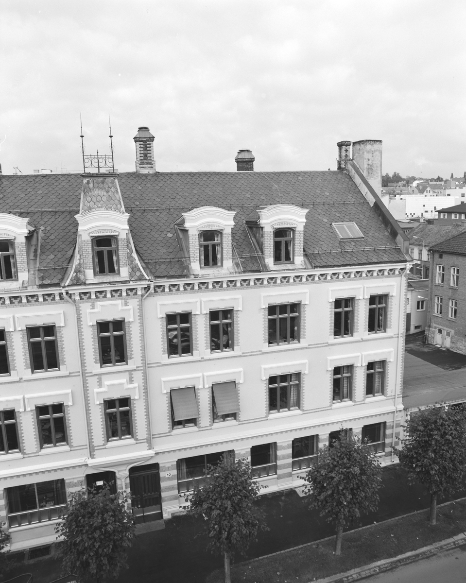 Hamar, Parkgata 12, bygård, fasade,