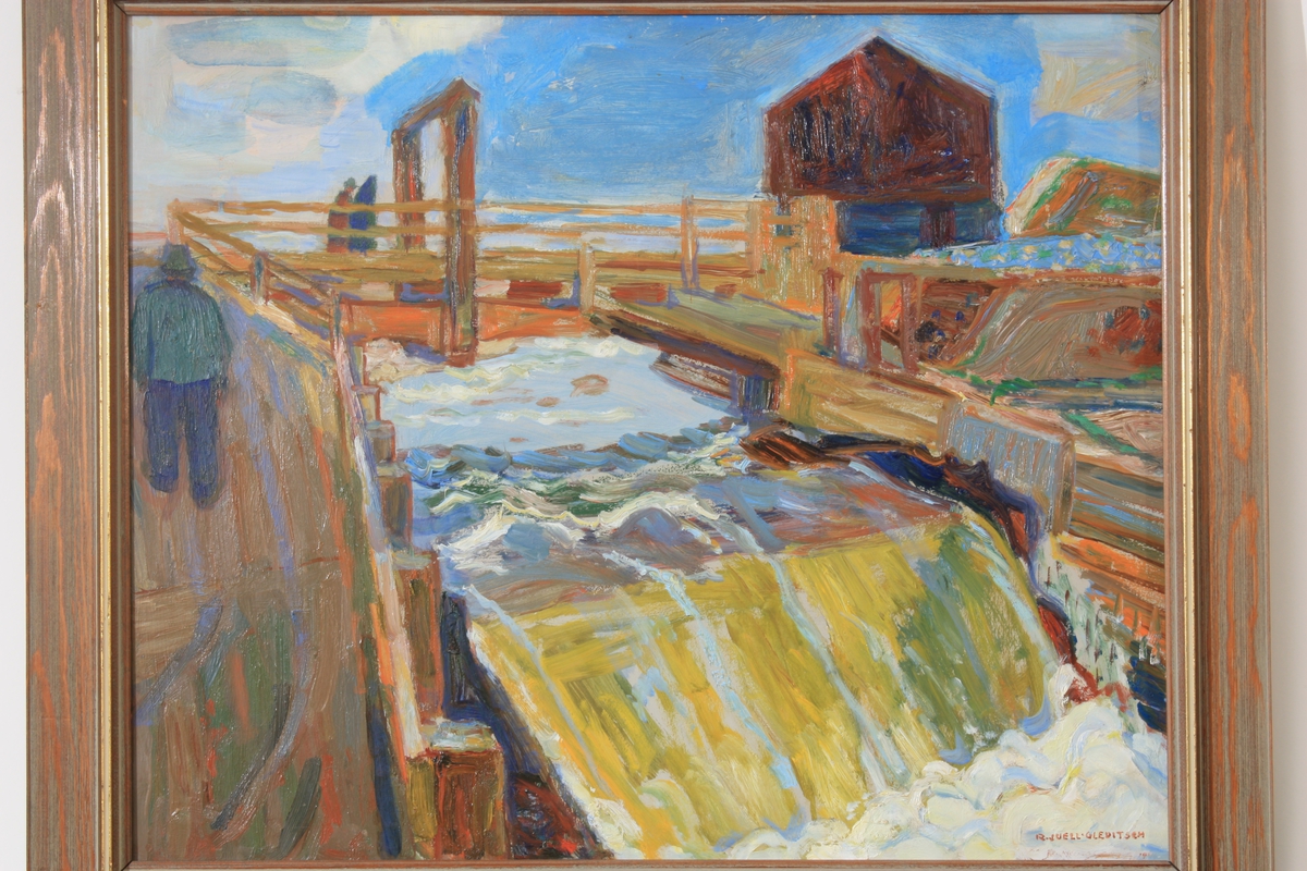 Øvre bru (Røros) [Oljemaleri]