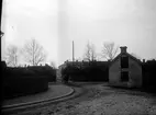 Prästgärdsgatan och Trädgårdsgatan omkring 1907. Fotograf: Ellert Johan Viktor Sörman Fotokopia finns.