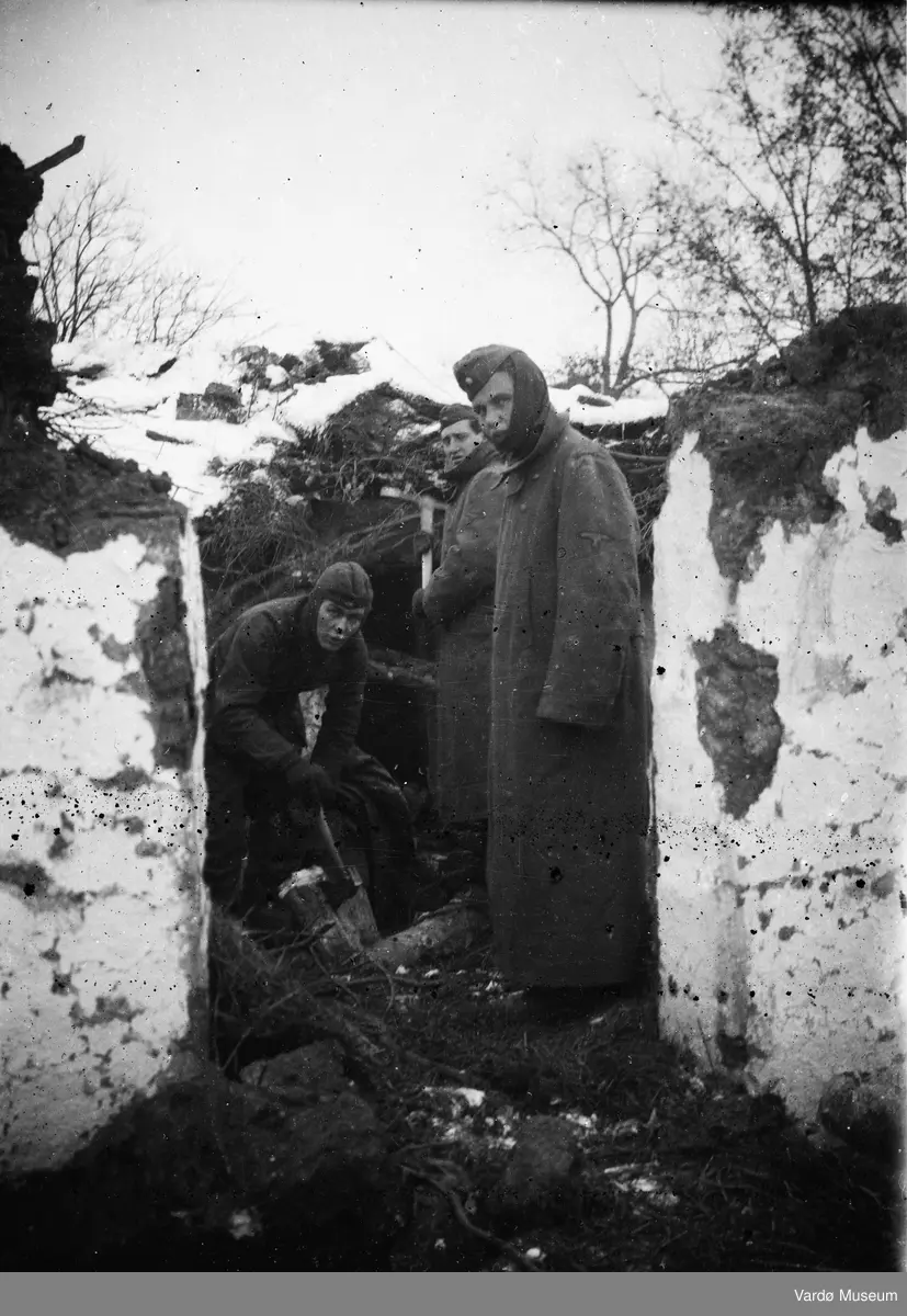 Soldater fra Wehrmacht.
Sør-Varanger - Petsjenga (Petsamo) (?) 1944