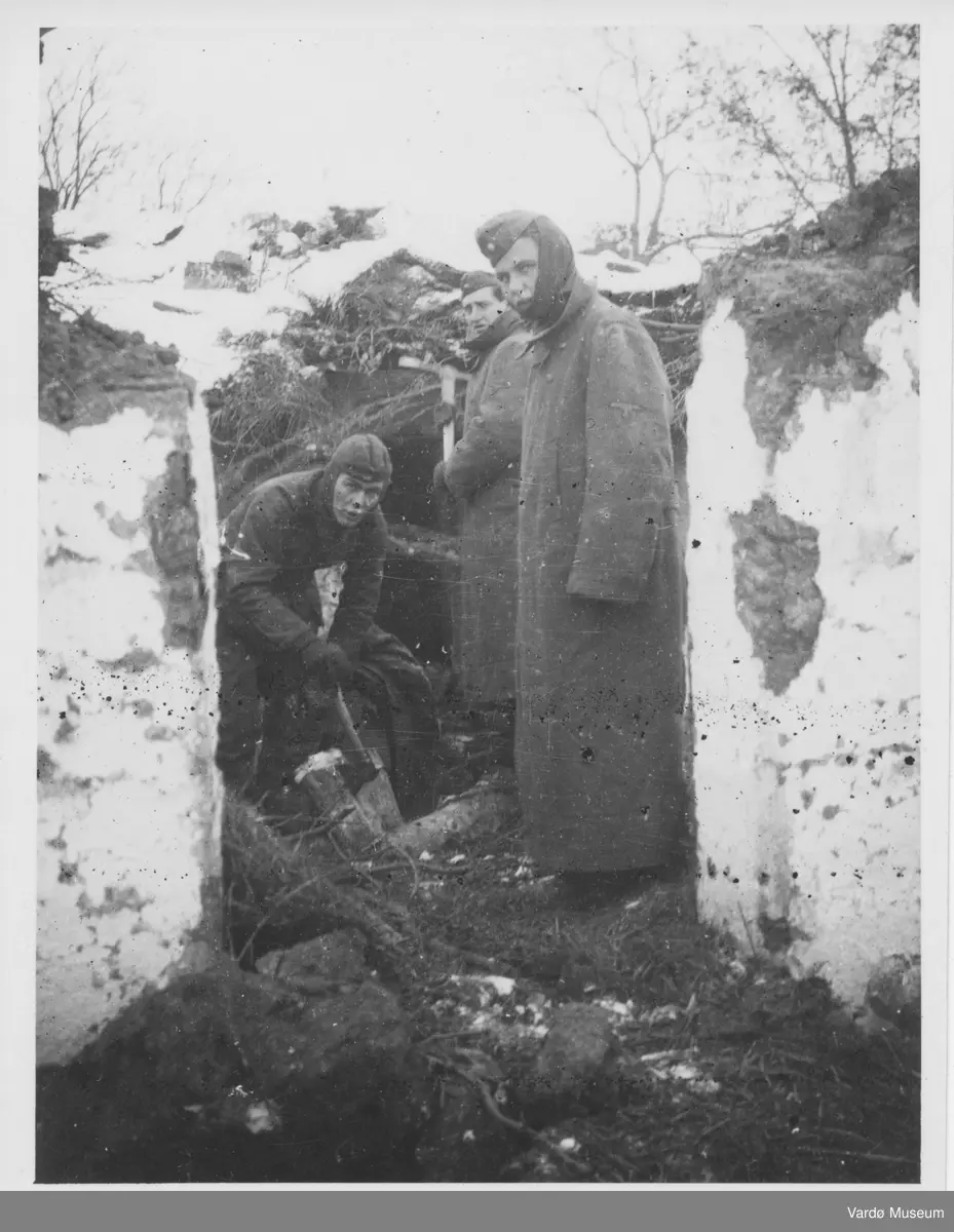 Soldater fra Wehrmacht.
Sør-Varanger - Petsjenga (Petsamo) (?) 1944