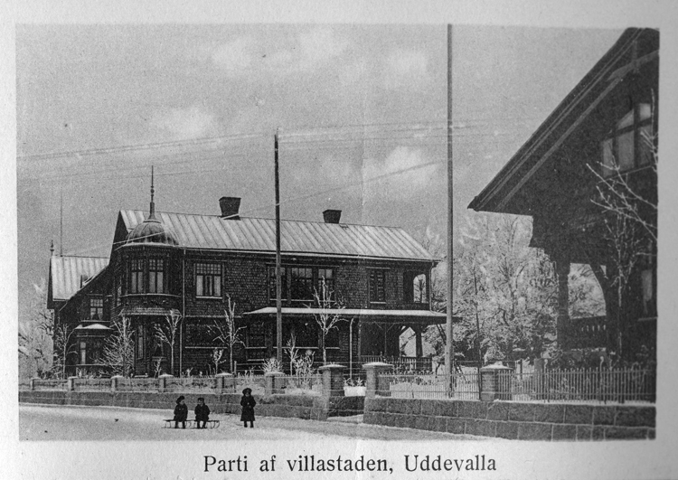 "Parti af villastaden, Uddevalla".