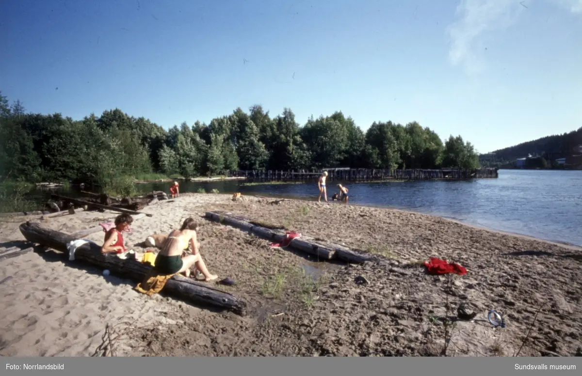 En serie bilder fotograferade ute på Sandslån i Ljungans utlopp, mitt emellan Essvik och Svartvik.