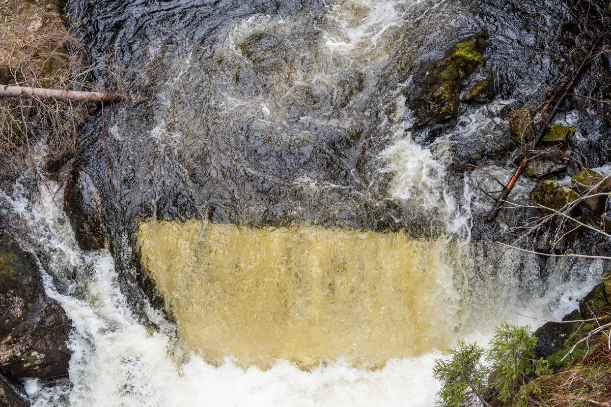 Dokumentasjon av Statnetts hengebru over Bjørnsjøelva, Nordmarka.