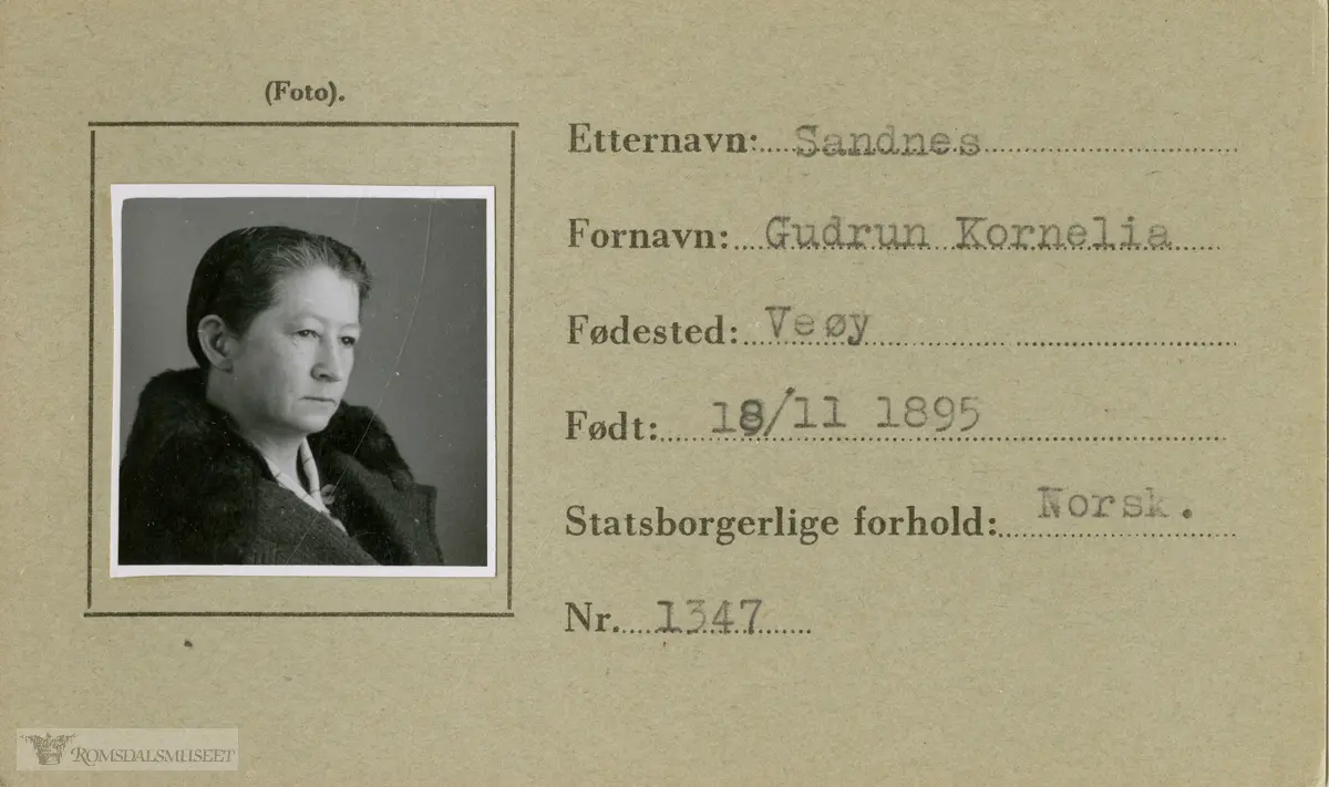 "Gudrun Kornelia Sandnes" "nr 1347"