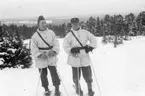 Kohlstedt, sergeant och Suneson, styckjunkare, A 6. Batteri Ekman.