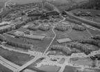 Flygfoto över Österängen i Jönköping. 1288/1966
