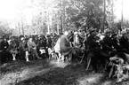 Kila hembygdsförenings årsfest på hembygdsgården den 1 juli 1934 i Kila.