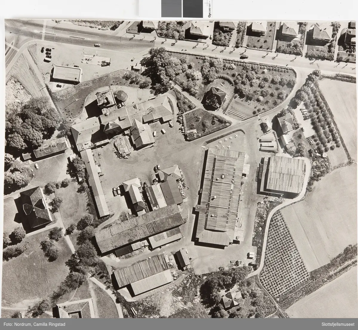 Flyfoto av Tønsberg Bryggeris bygninger