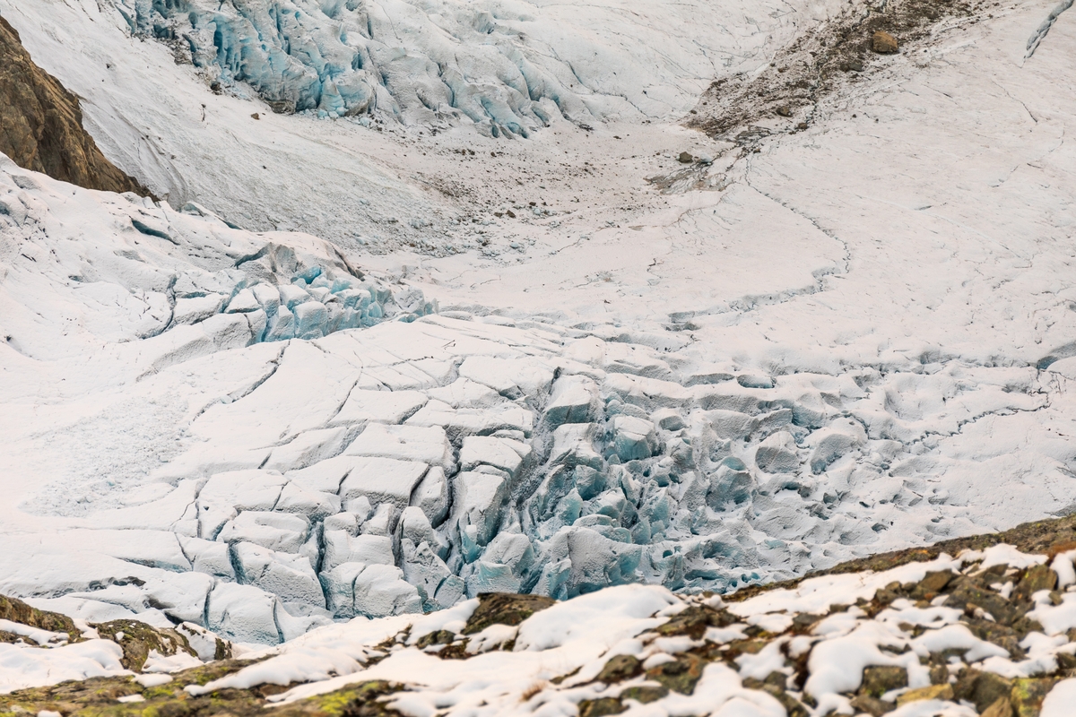 Nedre Buarbreen sett frå Reinanuten.