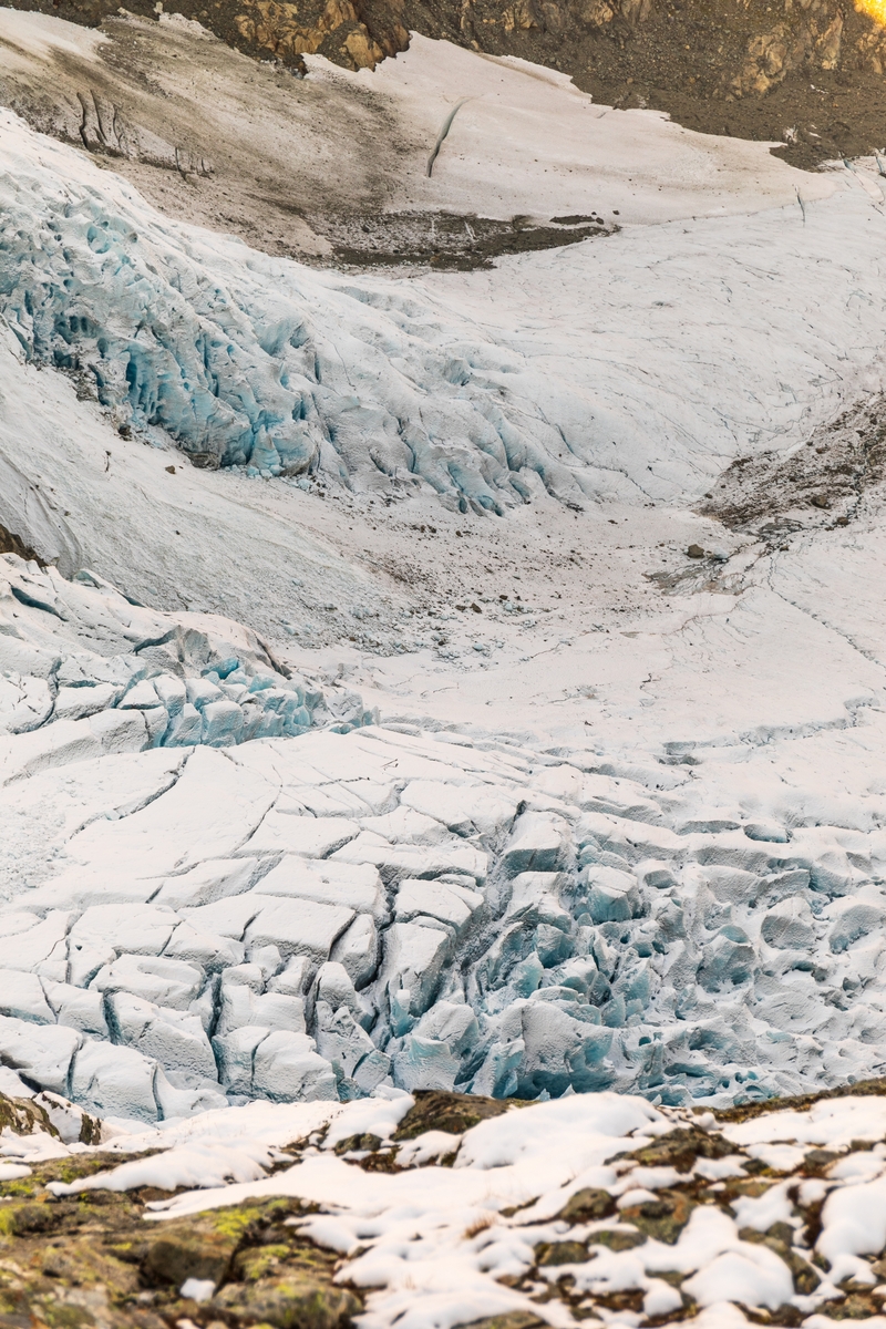 Nedre Buarbreen sett frå Reinanuten.