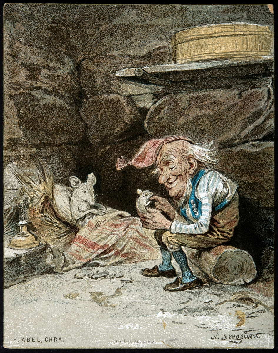 Julekort, Postkort. 
