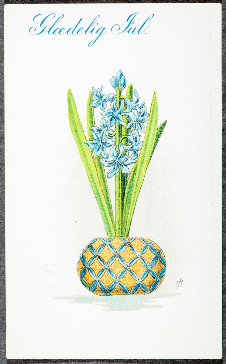 Julekort, postkort. 