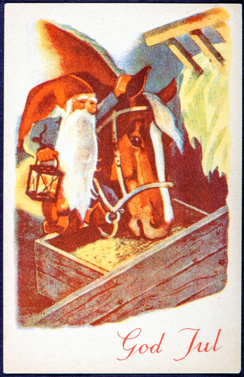 Julekort, postkort. 
