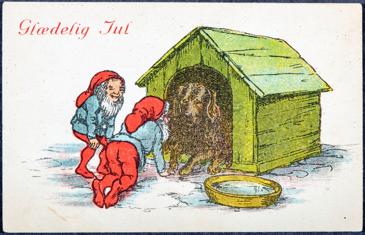 Julekort, postkort. 