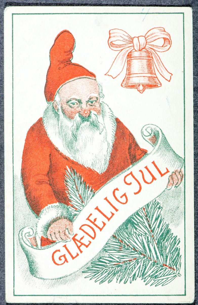 Julekort, postkort. 