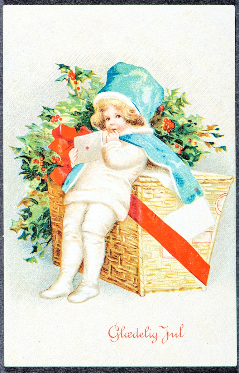 Julekort, postkort. 