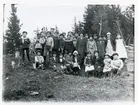 Vittinge sn, Heby kn, Gillberga.
Skogsplantering på Gillberga skog med elever från Gillberga skola.