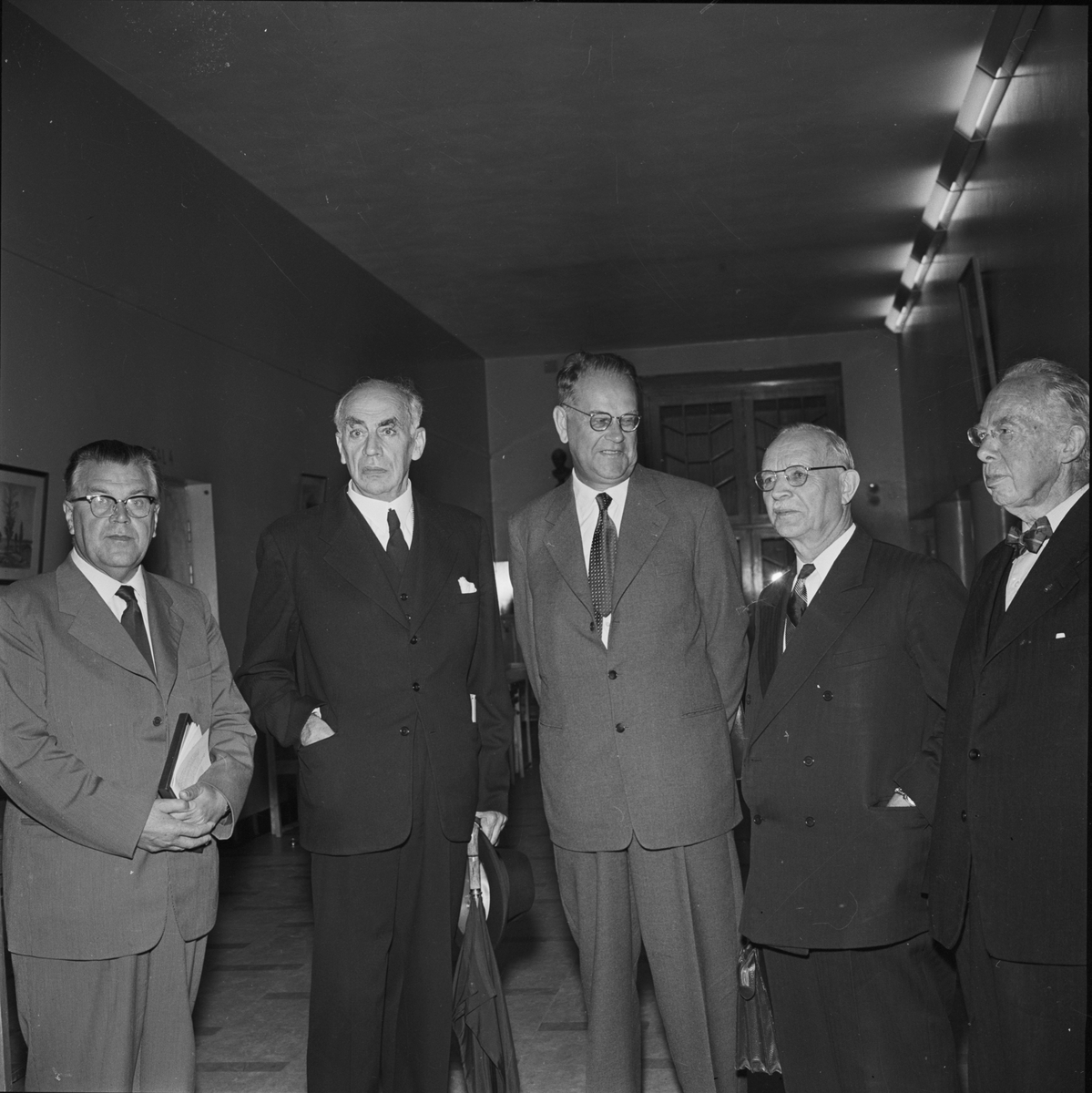 Statsminister Tage Erlander vid Broderskapsmötet, Uppsala 1956