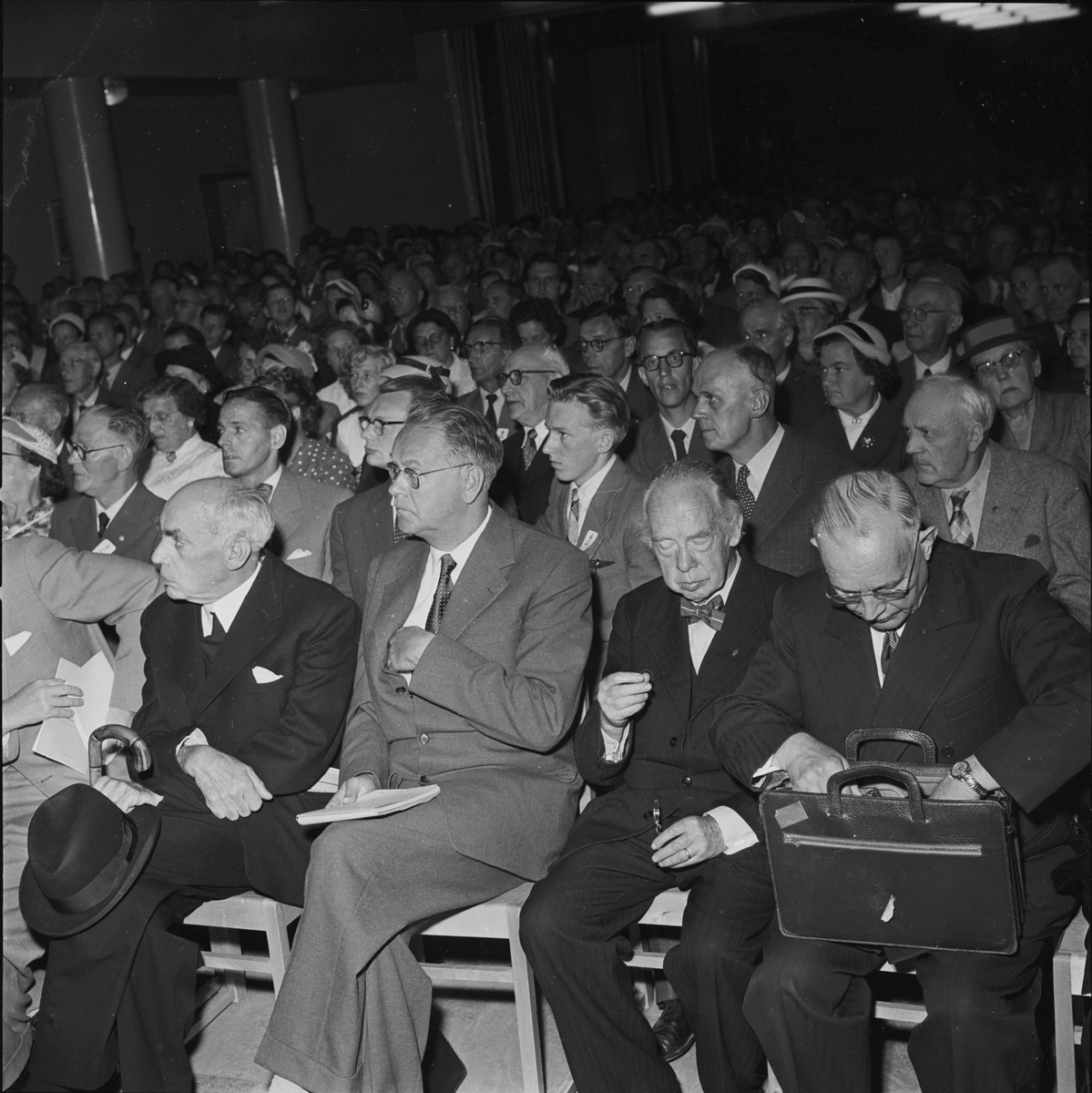 Statsminister Tage Erlander vid Broderskapsmötet, Uppsala 1956