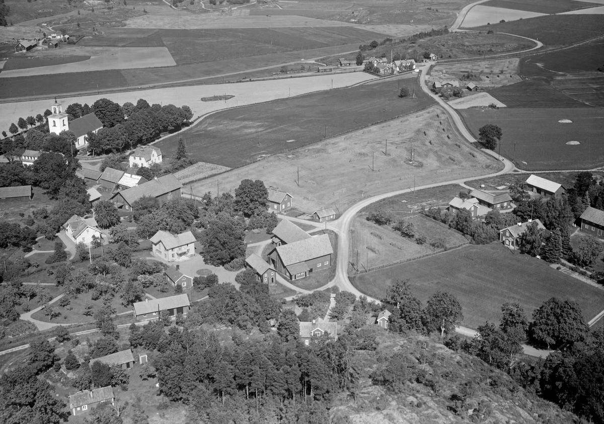 Flygfoto över Häradshammar.