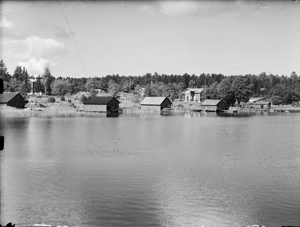 Vy över havsvik, Singö, Uppland