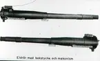 Haubits F. 15,5 cm. Detaljkatalog. Eldrör med bakstycke.