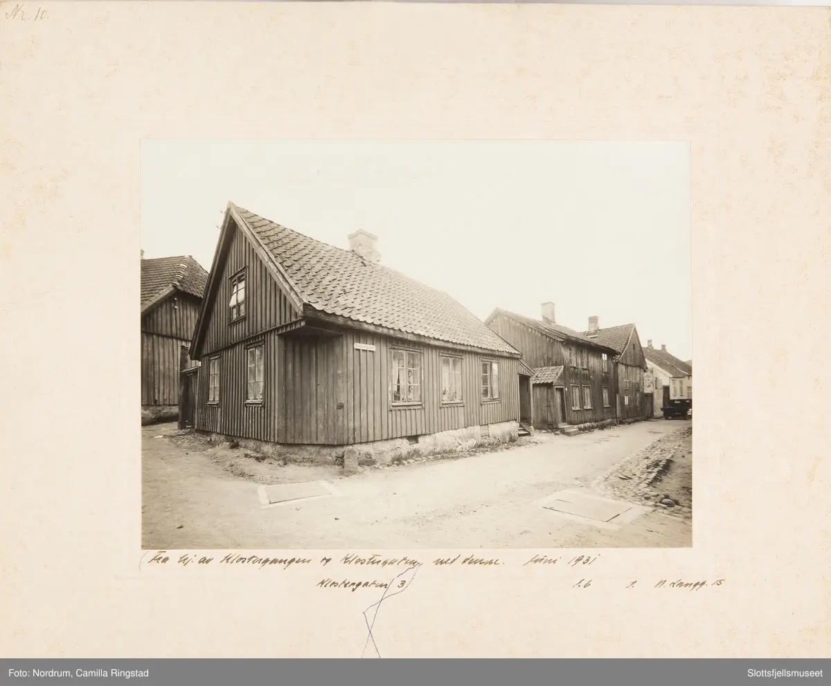 Hus, Klostergaten3, ved hjørnet av Klostergangen og Klostergaten Tønsberg
