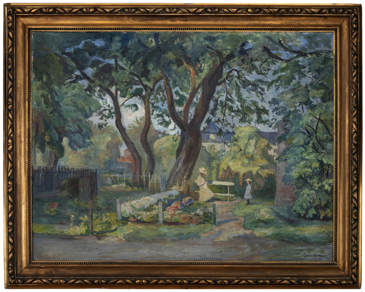 Fra Domkirkegården [Oljemaleri]