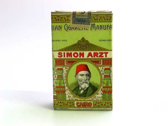 simon arzt cigarettes Cigarettask -Landskrona museum / DigitaltMuseum