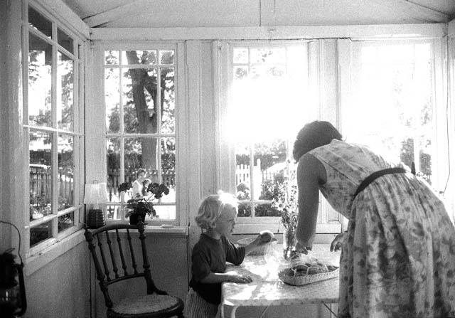 Hos familjen Cecilia och Ulf Möller, Gärdesg. 17, i deras koloni