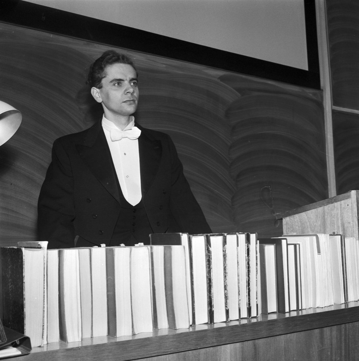 Doktorsdisputation, Uppsala, april 1958