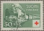 Frimärken ur Gösta Bodmans filatelistiska motivsamling, påbörjad 1950. Frimärke från Finland, 1944. Motiv av 