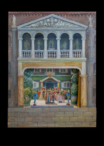 Familien Moes dukketeater inngår i utstillingen Impulser som åpnet på Maihaugen oktober 2020