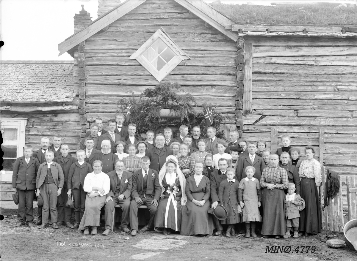 Gruppebilde, bryllup