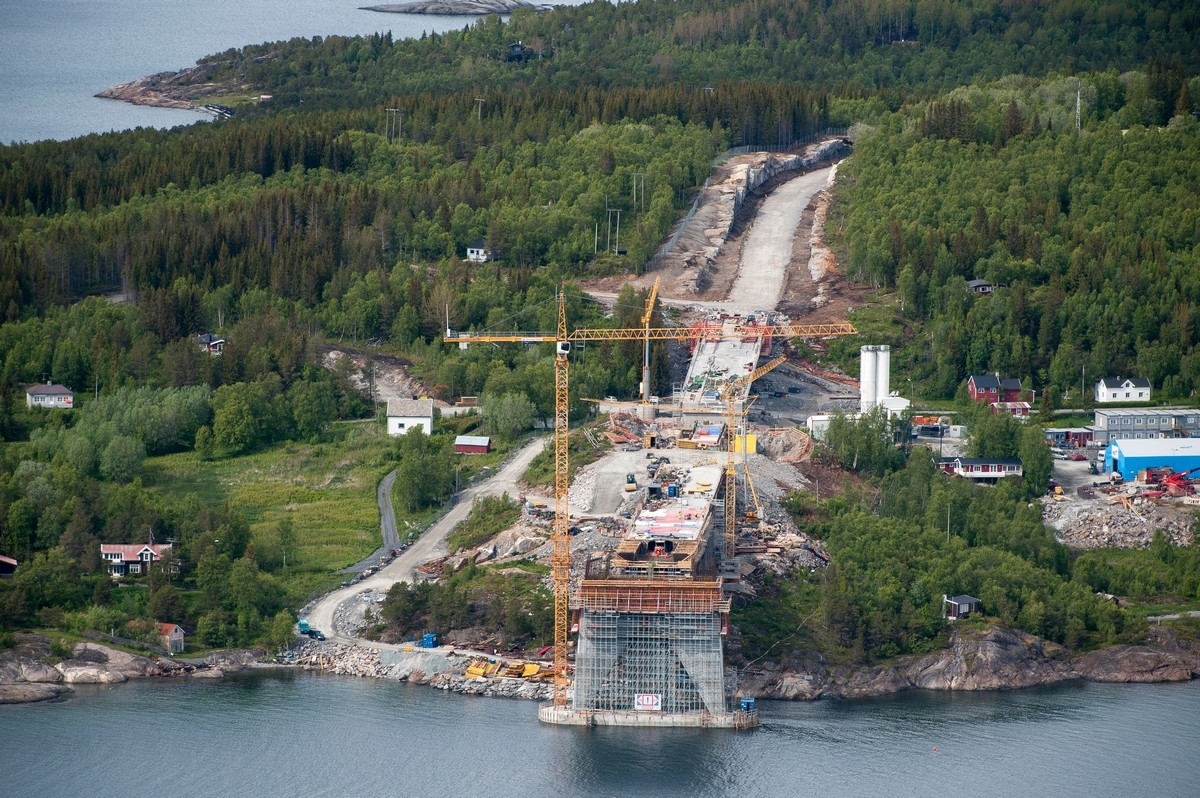 Oversiktsfoto fra Narvik-siden.