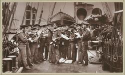 Freizeit-Beschäftigung der Mannschaft. Gesangsverein.