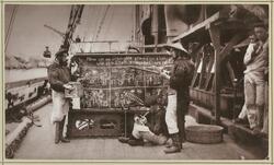 Freizeit-Beschäftigung der Mannschaft. Komische Vorträge.