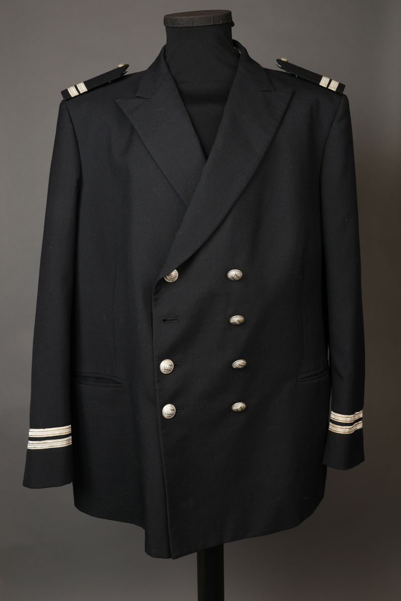 Uniform, stuert. Den norske Amerikalinje (NAL). Jakke og bukse.