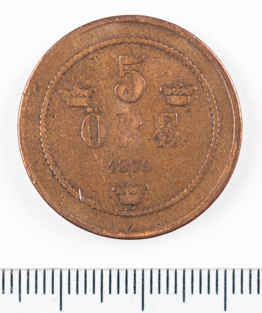 5 öre, 1879.