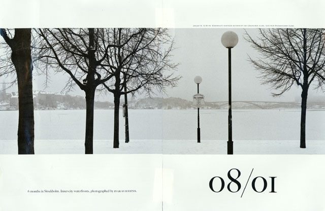 28 cm*33 cm
utdrag från bok

6 months in Stockholm. Inner-city waterfronts, photographed by IVAR SVIESTINS.