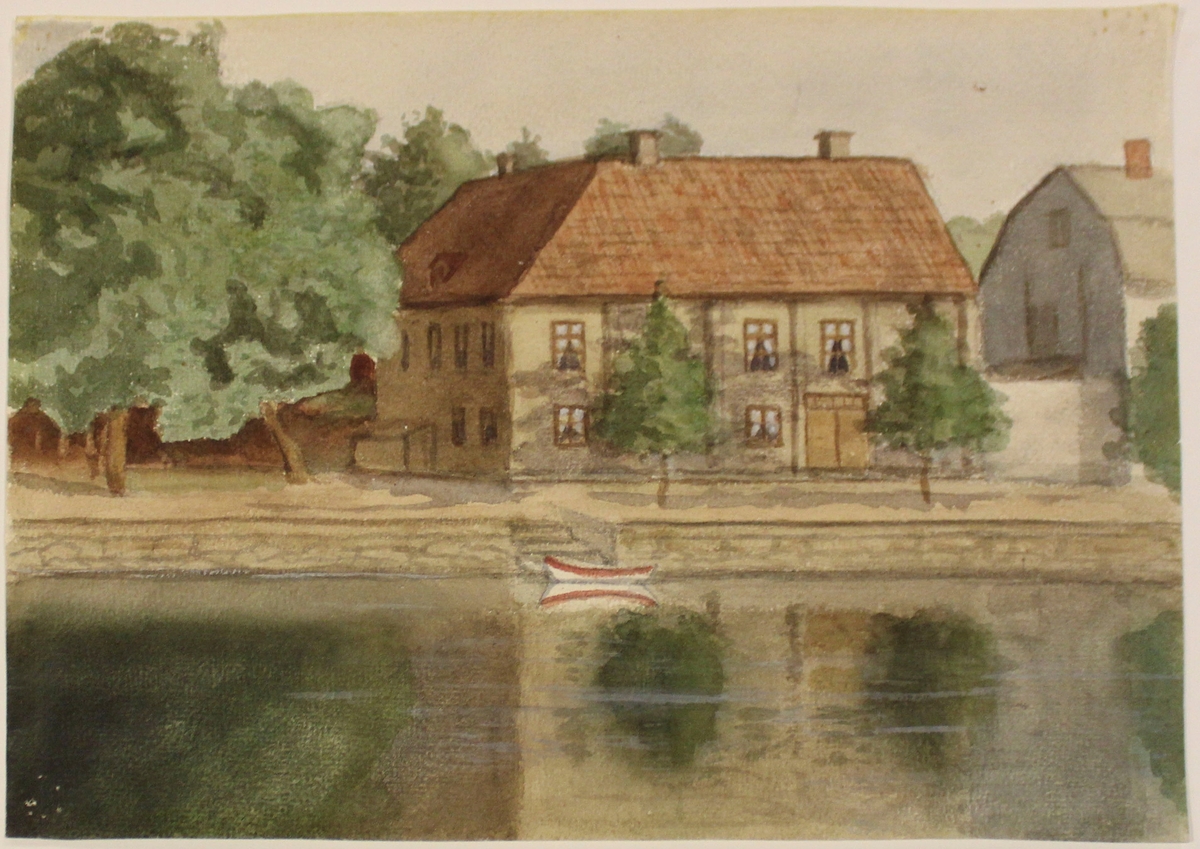 Parti av Älvgatan [Akvarell]