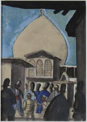 Hamadan moskén (Hamadan moieja) [Akvarell]