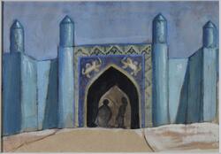 Kazvin, stadsport [Akvarell]