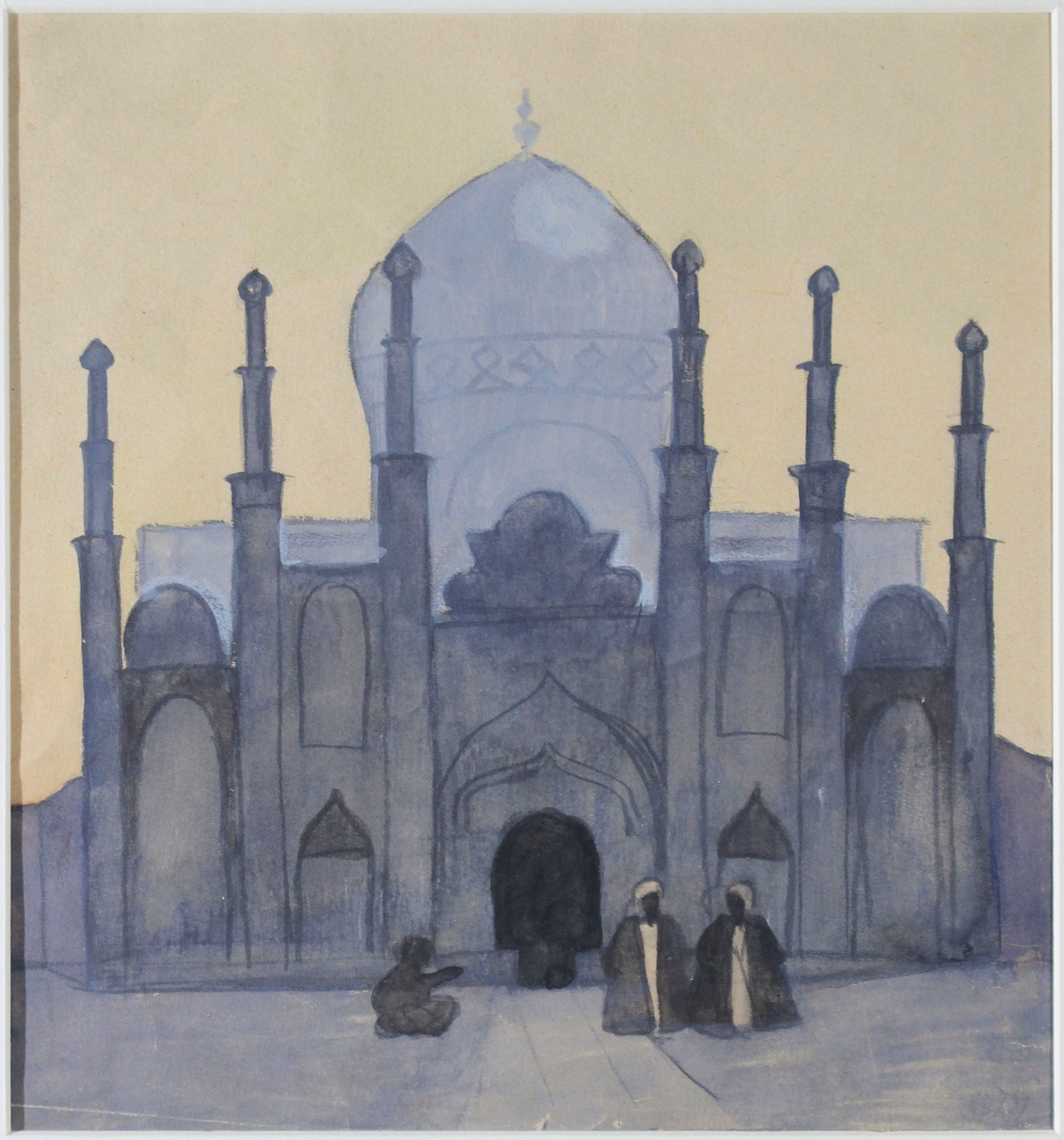 Kazvin, Shah Zade Hosseins kapell [Akvarell]